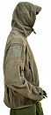 Куртка флис с капюшоном серый р-р L (3009)