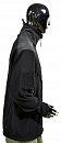 Куртка флис с накладками черн. р-р ХXL (3009)