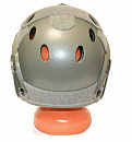 Шлем защитный OPS-CORE Fast carbon реплика серо-зелёный