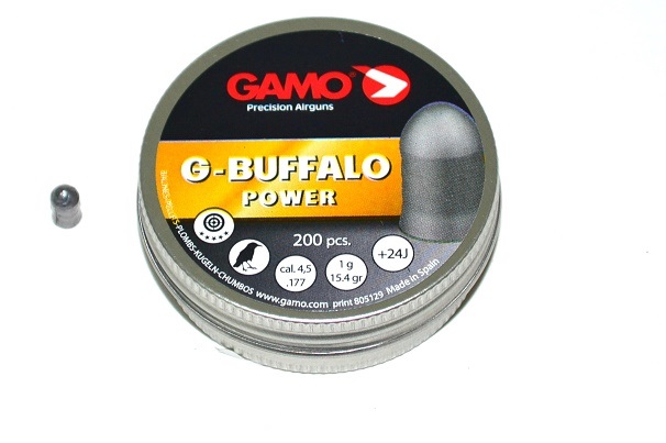 Пуля пневм. "Gamo G-Buffalo", кал. 4,5 мм, 1 гр (15,4гран) (200 шт.)