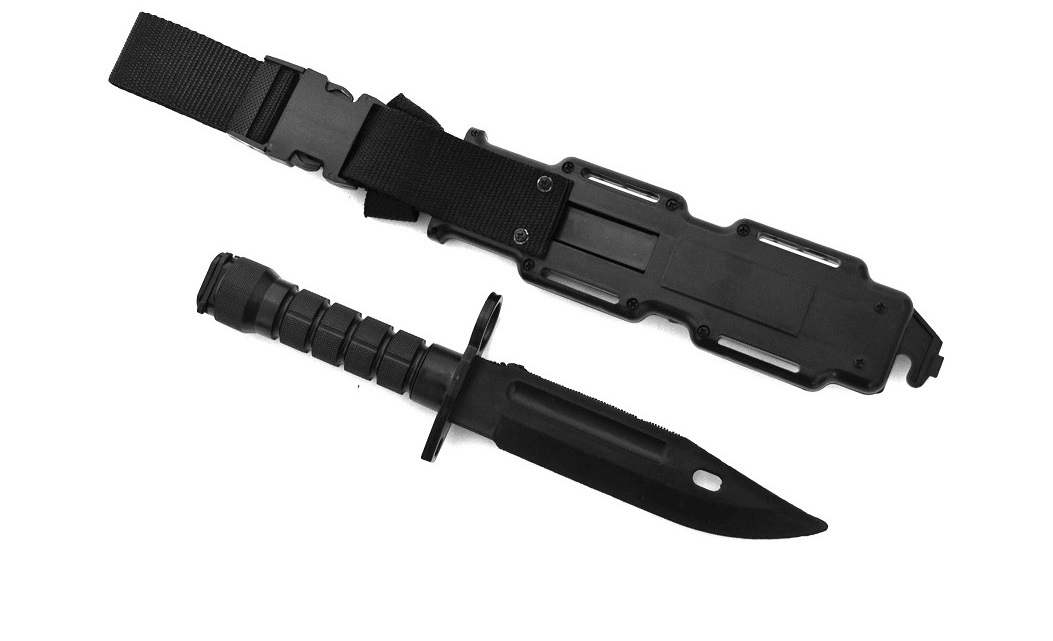 Нож тренировочный HY015 пласт. черн. М9 (Cyma)