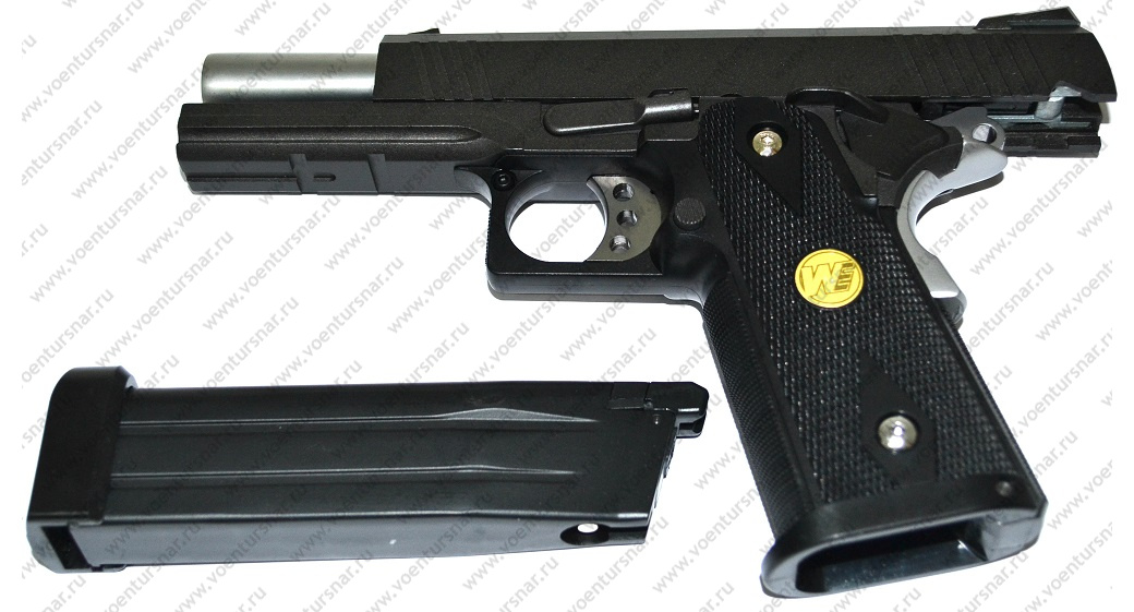 Пистолет пневм. Colt M1911 Hi-Capa 4.3 Original (чёрн.) CO2 WE-017CB (WE)