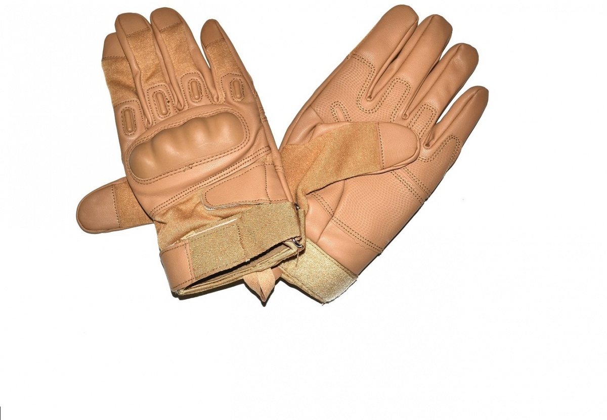 Перчатки тактические кожаные со вставкой 2 застёжки rep-211 coyote (XXL)