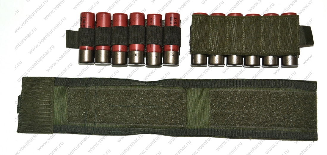 Подсумок для 12 патронов 12 калибра с 2-мя съемными кассетами цифра № 1 П-12П-12К-ц