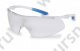 очки открытые uvex Супер Фит CR; линза: Суправижн CR, прозрачная, 2-1,2;оправа: бело-голубая