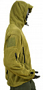 Куртка флис с капюшоном оливк. р-р L (3009)