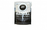 Шарики Mad Bull 0,25 белые (4000 шт., пакет)  (20 пакетов в коробке) Taiwan 