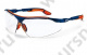очки открытые uvex Ай-Во; линза: NC, прозрачная, 2-1,2; оправа: сине-оранжевая