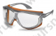 очки открытые uvex СкайгардNT; линза: Суправижн HC-AF, прозрачная, 2-1,2;оправа: серо-оранжевая; обтюратор  термопластик