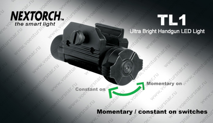 Тактический фонарь TL1 светодиодный 200 люмен с креплением на Weaver арт.DISC TL1