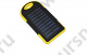 Портативное зарядное устройство Power Bank 28000mAh + солнечная батарея черно-желтый А51